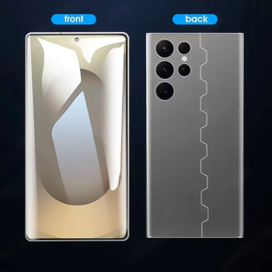 4er-Pack Samsung Galaxy Hydrogel Displayschutzfolie 360 Grad Schmetterlings-Design Transparent für S26 Ultra S25 S24 S23 S22 S21 S20 Ultra Plus - Bild 4