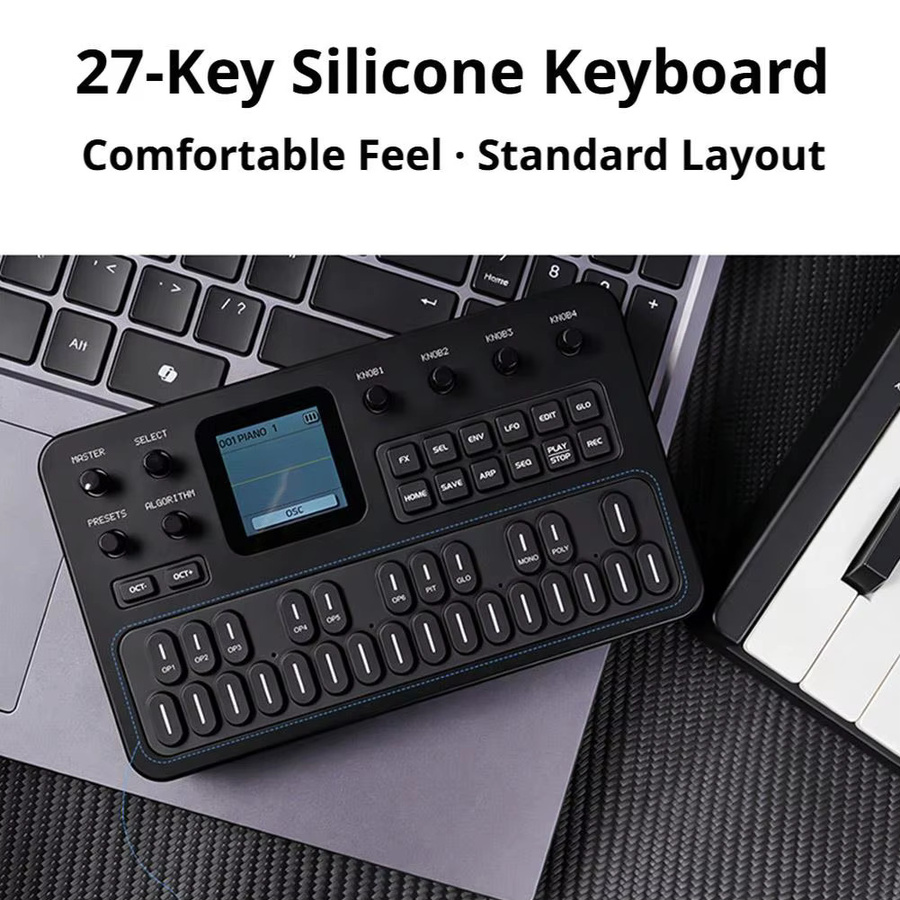 M-Vave FM-1 Bluetooth Synthesizer Effektpedal in Schwarz mit 32 Algorithmen und 128 Presets - Bild 4
