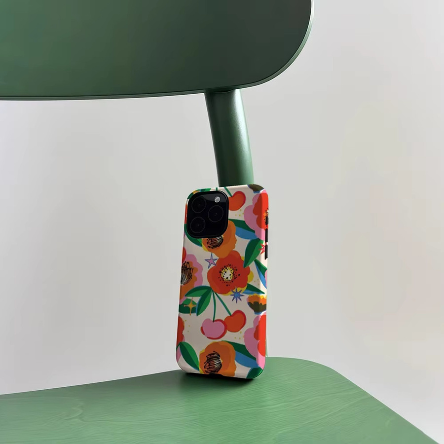 CaseLumi Matte Bumper MagSafe Schutzhülle für iPhone 17 16 15 14 13 Pro Max Plus Vivid Bloom Fiesta - Bild 4