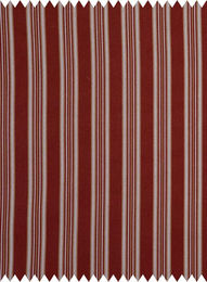 Quenin Fabric Houlgate Dekoration aus Textil in Terre Cuite mit Streifenmuster - Bild 1