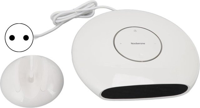 Aimo PTC Keramik Heizlüfter Elektrisch Tragbar in Weiß mit Thermostat und 1000W Leistung - Bild 1