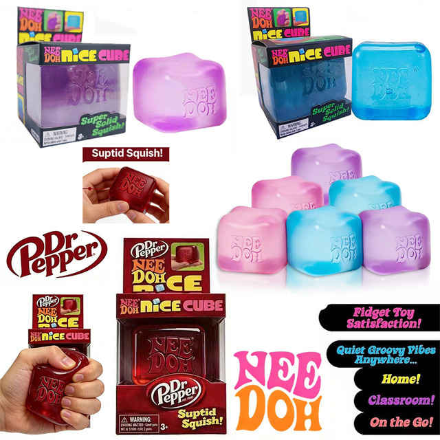 Schylling Needoh Nice Cube, Sensorisches Stressabbau-Fidget-Spielzeug - Bild 1