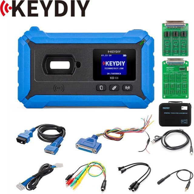 KEYDIY KD-X4 5-in-1 Schlüsselprogrammiergerät in Blau, kombiniert KD Max, KD Mate und KD Mini Prog, unterstützt MQB, MLB, BMW, BDC2 und BDC3 IMMO - Bild 1
