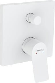 Hansgrohe Vivenis UP Wannen-Einhebelmischer Fertigmontageset mit integrierter Sicherheitsstopp-Funktion in Weiß Matt - Bild 1