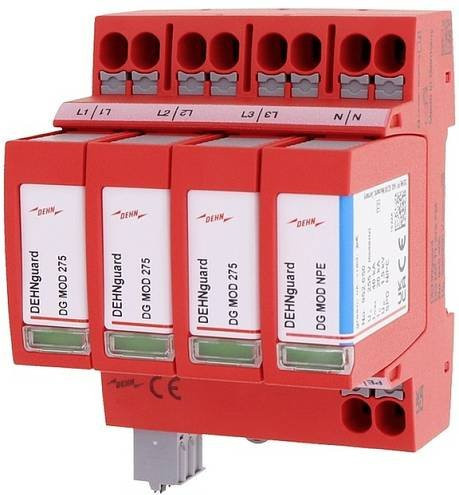 DEHN Überspannungsableiter 942315 DG MP TT 275 FM für Verteilerschrank, 20 kA, Rot - Bild 1