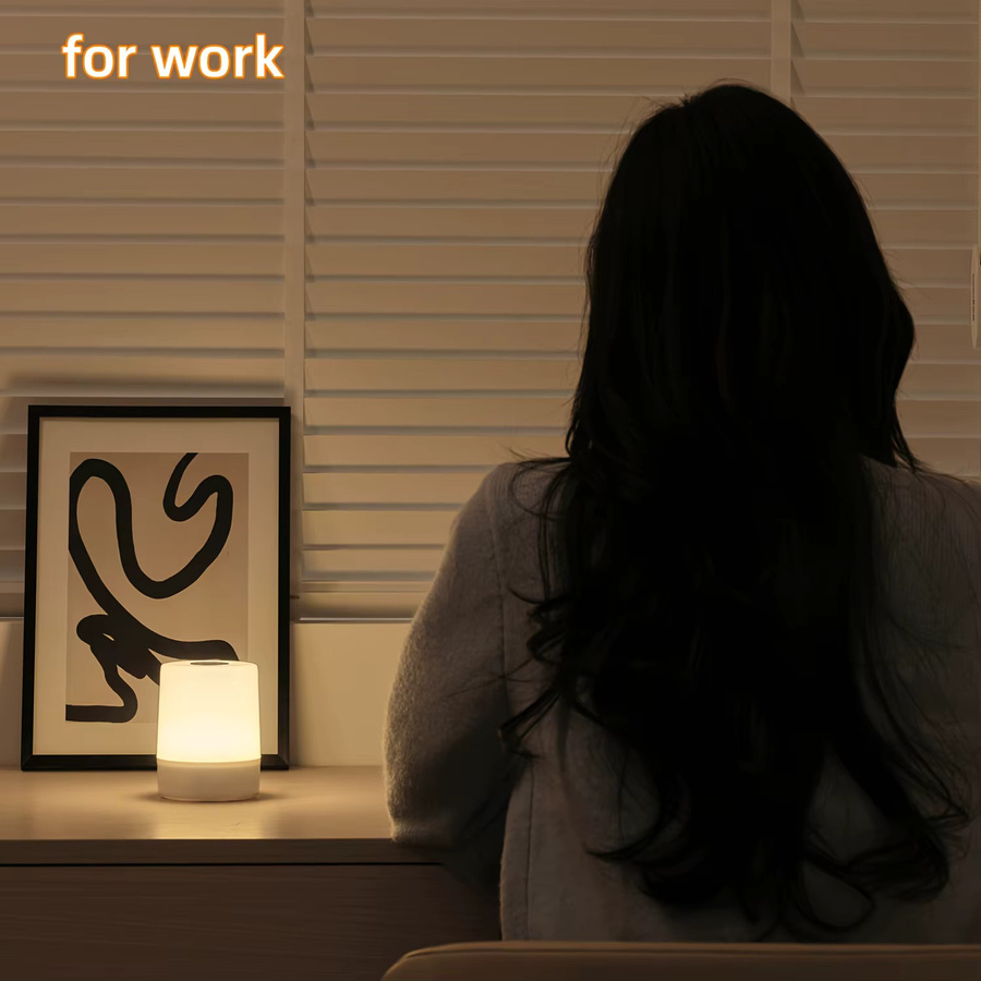 Dimmbare LED Nachttischlampe kabellos und wiederaufladbar per USB für Schlafzimmer und Wohnzimmer - Bild 5