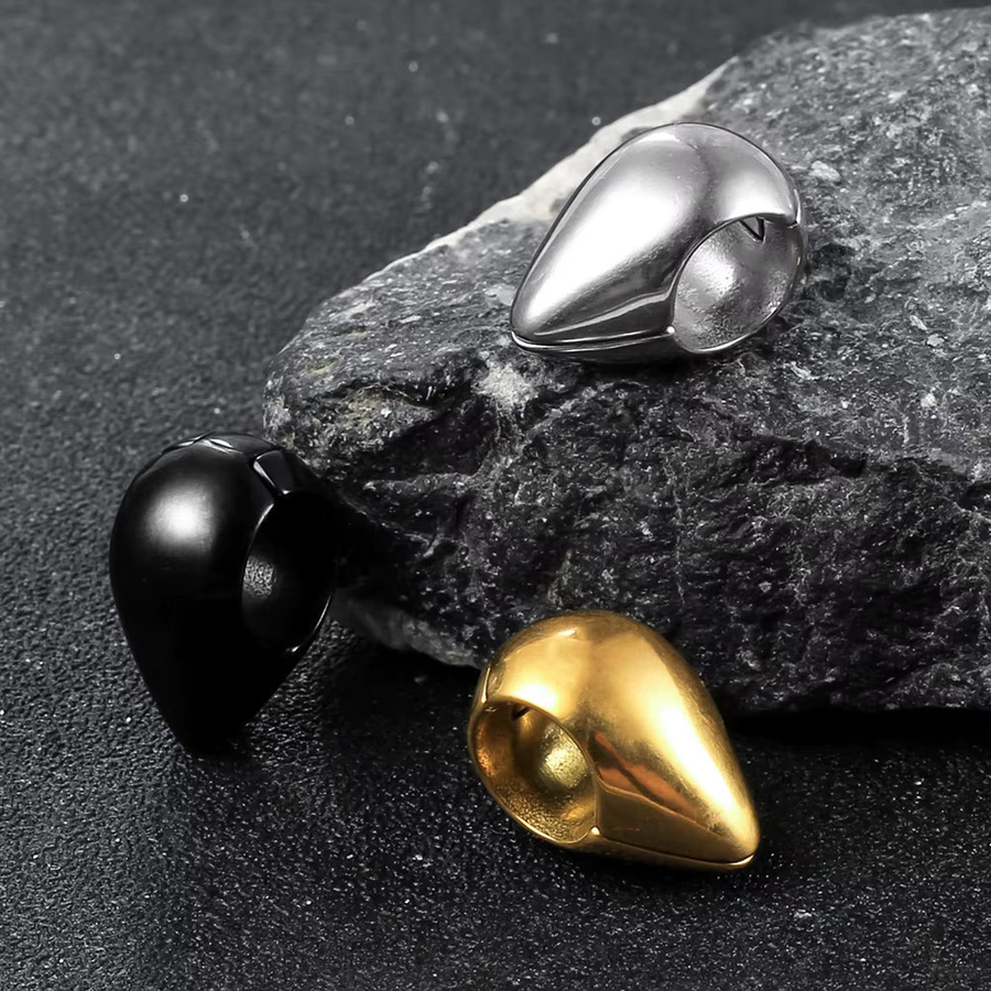 URROSE Ohrhänger Edelstahl, 10mm, Unisex - Bild 2