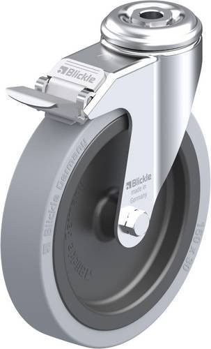 Blickle LKRA-VPA 150G-FI Lenkrolle mit Feststeller in Grau und Schwarz, Rad-Durchmesser: 15 cm, Tragfähigkeit: 110 kg - Bild 1