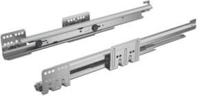 Hettich Vollauszug mit Push-to-Open Funktion, Farbe: Silber, Länge: 450 mm, Tragkraft: 60 kg - Bild 1