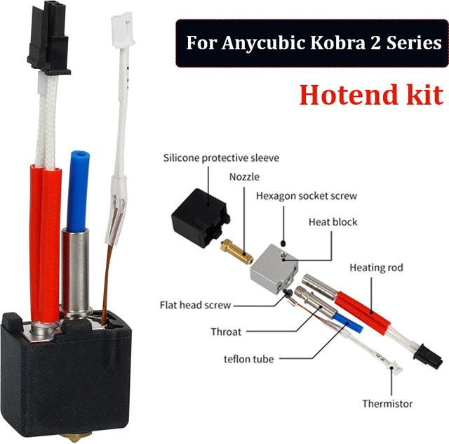 Anycubic Hotend-Kit für Kobra 2, Kobra 2 Plus, Kobra 2 Pro und Kobra 2 Neo in Gold - Bild 1