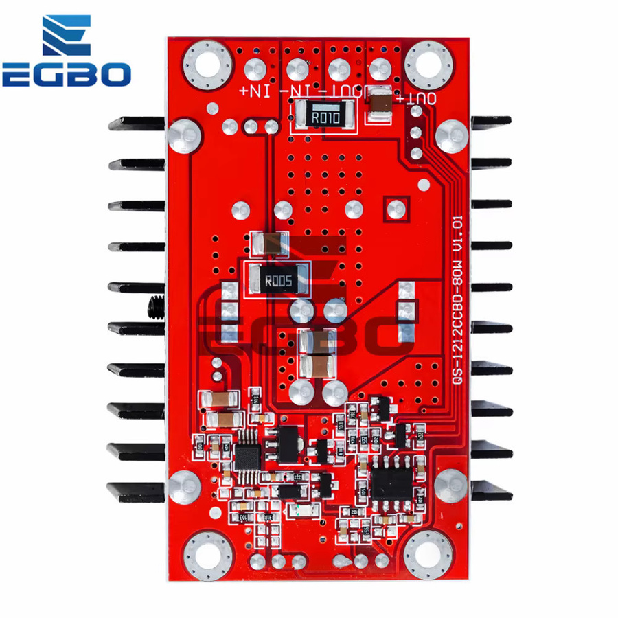 EGBO DC-DC Buck Boost Converter Spannungsregler Rot 80W Einstellbarer Step Up und Step Down Adapter 9-35V bis 1-35V - Bild 4