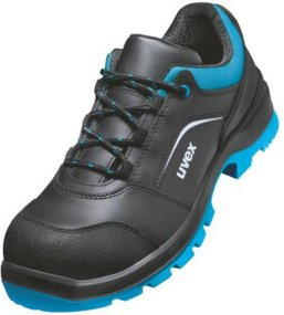 Uvex Halbschuhe 2 Xenova S3 Sicherheitsschuhe Schwarz Blau Weite 12 Größe 35 - Bild 1