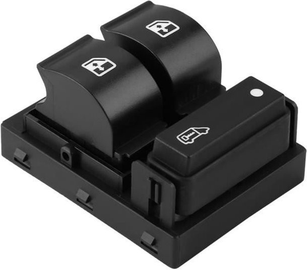 MAG elektrischer Fensterheberschalter in Schwarz für Citroën Relay, Fiat Doblo, Peugeot Boxer und Ducato, Teilenummer 735421419 7686514581155 - Bild 1