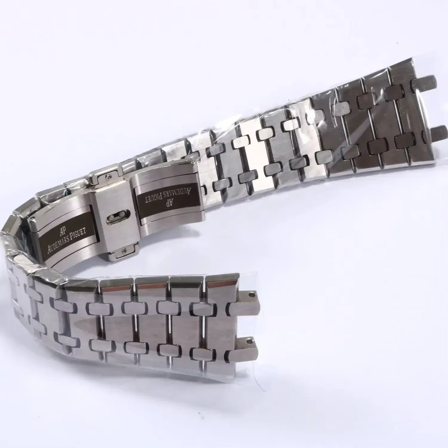 Uhrenarmband Edelstahl, Schwarz, Gold, Silber, Faltschließe, Unisex - Bild 1