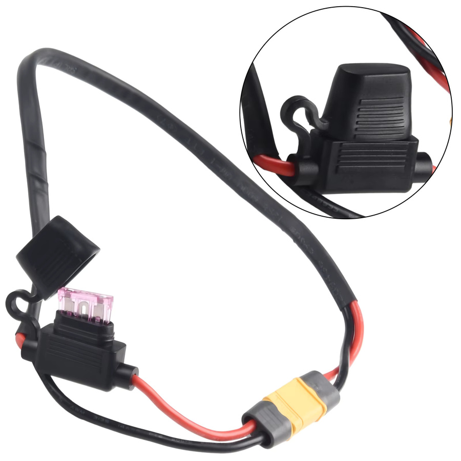 SPORTARC E-Bike Batterie Entladekabel mit XT60 Stecker, 14AWG, Schwarz - Bild 4