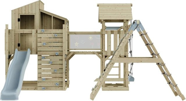 OutdoorToys Spielturm Tammo mit Kinderschaukel, Eisblau, ab 3 Jahre - Bild 1