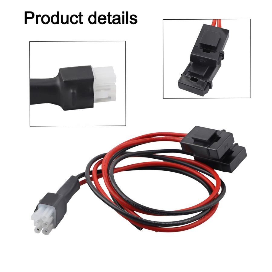 ANENG 6-poliges DC-Stromkabel 30 Ampere für Kenwood TS-50s TS-60s TS-140 TS-440 TS-450 und ICOM IC-706, Farbe: Rot, Länge: 1 m - Bild 2