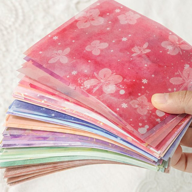20 Blatt selbstklebendes Vintage Dekorationspapier mit Farbverlauf für DIY-Projekte in Multicolour - Bild 1