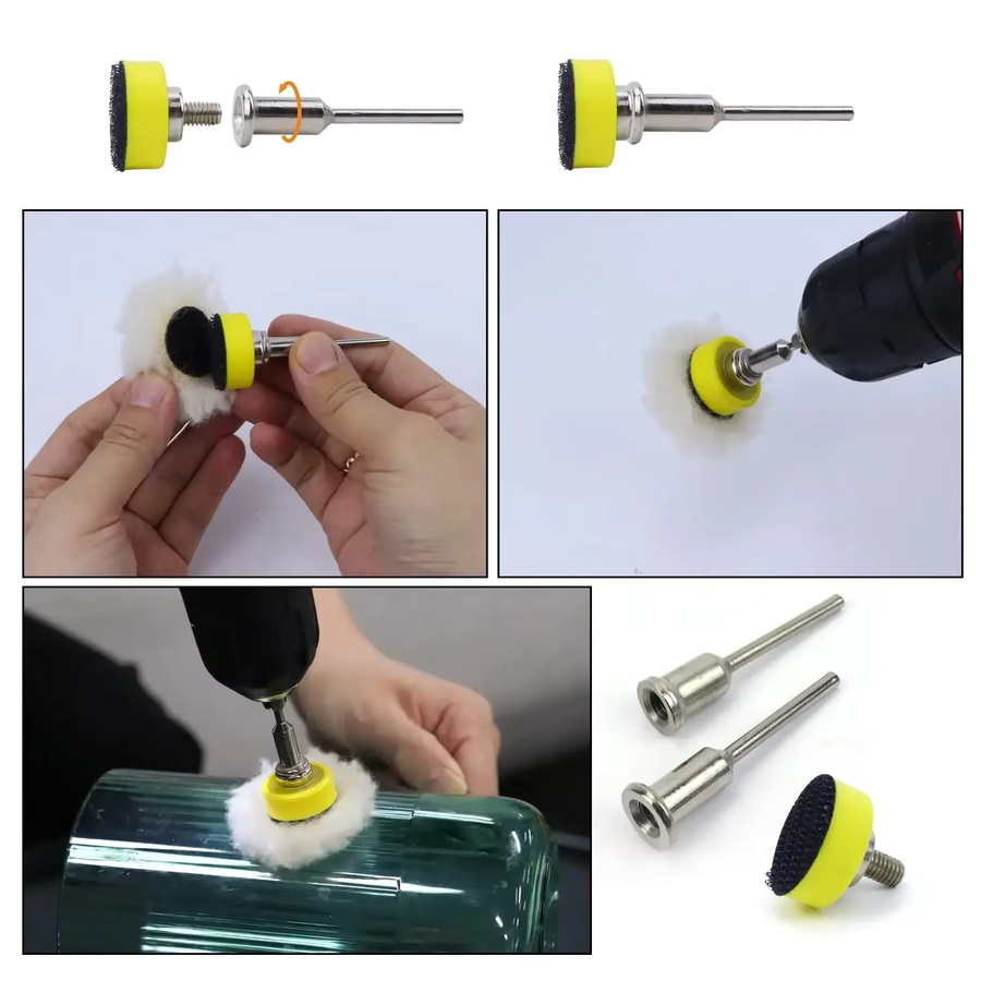 VIBRATITE 191-teiliges Nass- und Trockenschleifset mit Polierpads und Trägerplatte, Körnung 60 bis 10000, Multicolor, für Bohrer und Luftschleifer - Bild 4