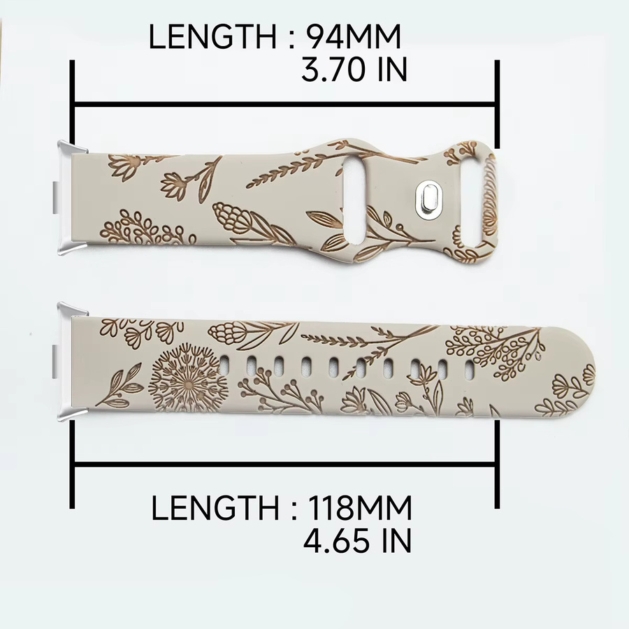CHIICSMART Uhrenarmband Silikon, Zweifarbiges Löwenzahn, Unisex - Bild 3