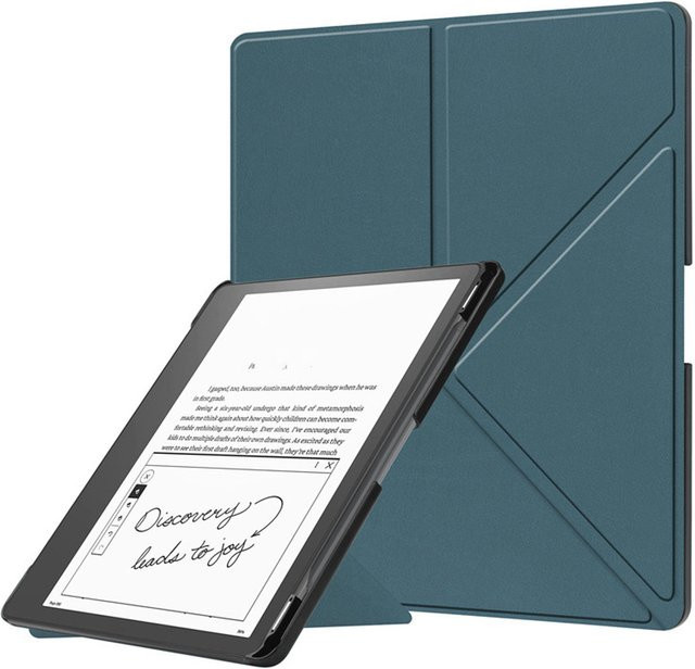 Schutzhülle für Kindle Scribe 2022 2024 von docooler, faltbare Ständerabdeckung in Grün mit automatischer Sleep-Wake-Funktion und Stiftschlitz für 10,2 Zoll E-Book-Reader - Bild 1