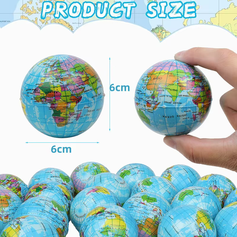 12er Set soulbao Mini Squeeze Balls aus Schaumstoff in Multicolour zur Fingerübung und Entspannung - Bild 2