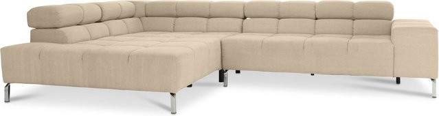 Polsterecke CATELYN 2.0 LOFT in Beige mit Stoffbezug und Armlehnen, L-Form, B: 213 cm, T: 150 cm, H: 43 cm - Bild 1