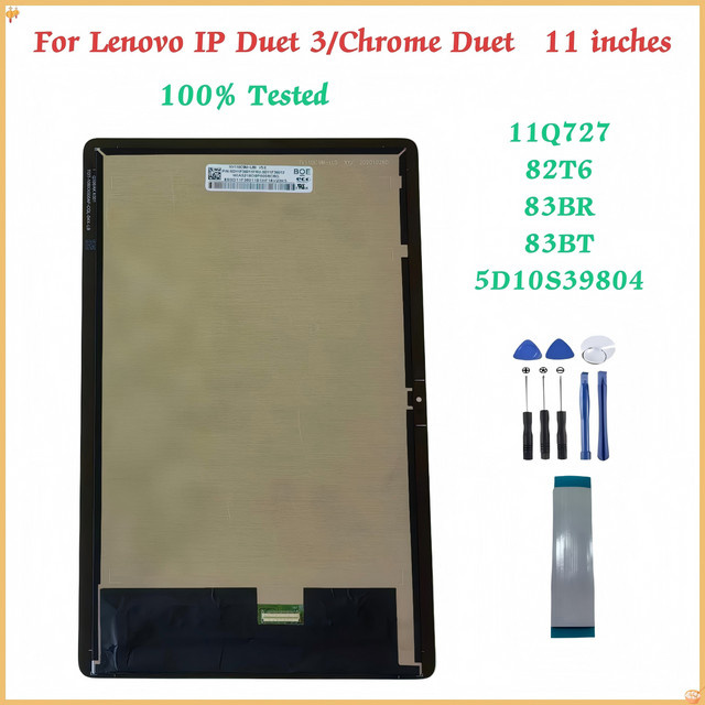 Lenovo LCD-Display Touchscreen Digitizer Baugruppe in Schwarz für IP Duet 3 Duet3 11Q727 82T6 Chrome Duet EDU 83BR 83BT 5D10S39804 - Bild 1