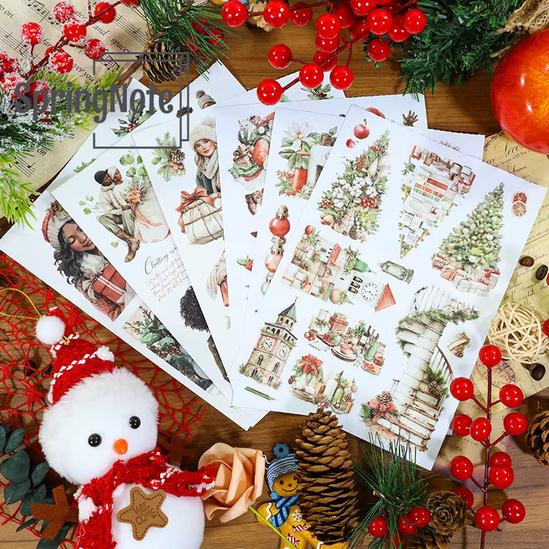Moment of Charm Ästhetische Washi Sticker Set mit 20 Blatt Vorgeschnittene Matte PET Lady Aufkleber für Scrapbooking und Journaling in Multicolour - Bild 2