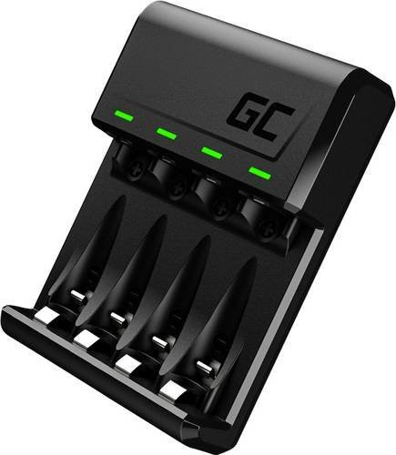 Green Cell VitalCharger Rundzellen-Ladegerät für NiMH Micro (AAA) und Mignon (AA) in Schwarz - Bild 1