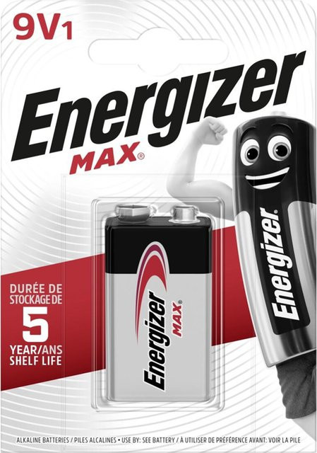 Energizer Max 9V Block-Batterie 6LR61 Alkali-Mangan 1 Stück - Bild 4