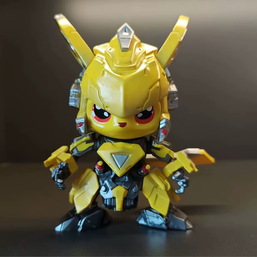 Bandai Pikachu COS Mech Warrior Limited Edition GK Statue, gelb, Sammlermodell für Anime-Fans - Bild 4