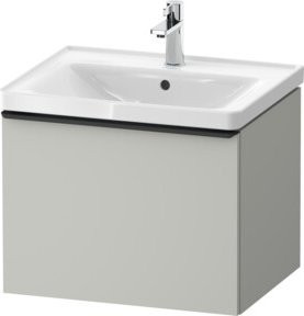 Duravit Waschtischunterschrank D-Neo in Schwarz und Grau, B/T/H: 58,4 x 45,2 x 44 cm - Bild 1