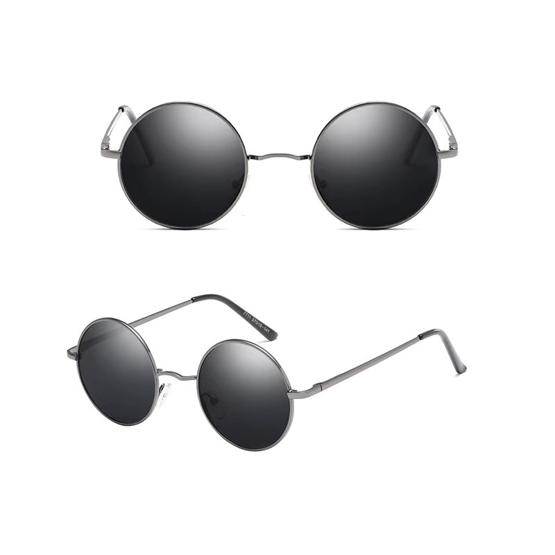 Hindfield Sonnenbrille, Rund, Vollrand, Metall - Bild 2