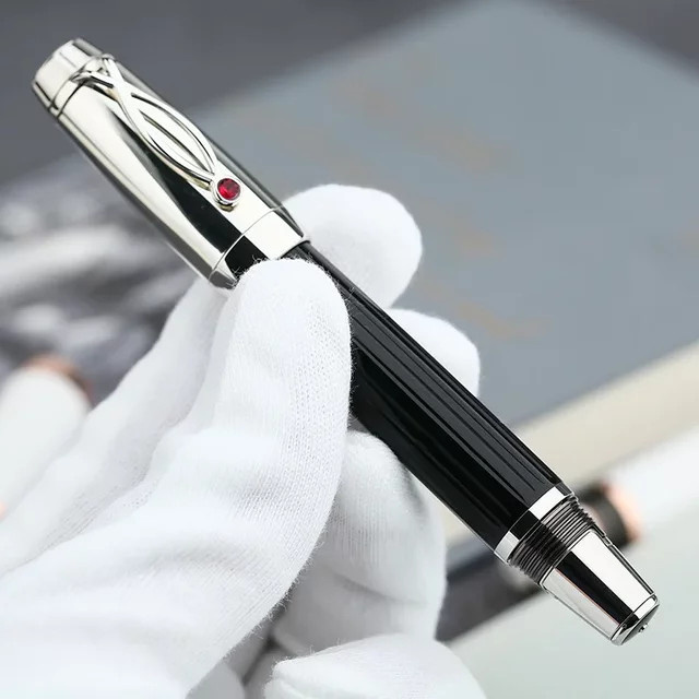 MAJOHN Final Craftsman X1 Mechanischer Teleskopstift aus Harz in Schwarz mit EF-Spitze - Bild 1
