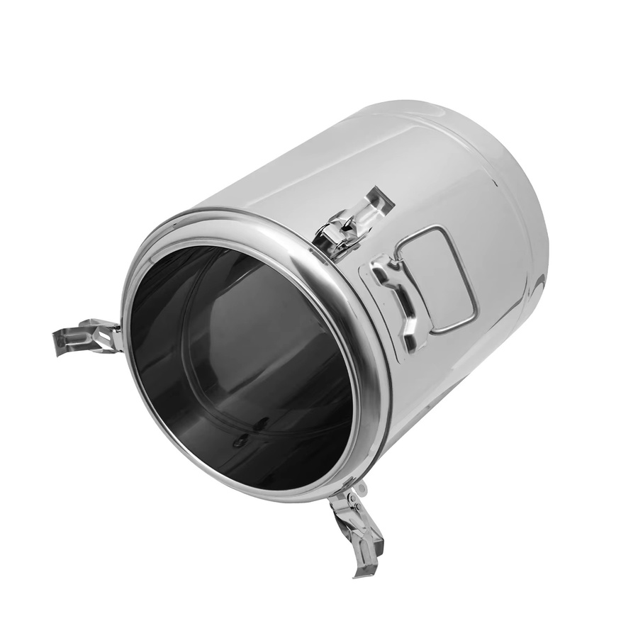 Bymaocar Isolierter Thermobehälter aus Edelstahl für Frühstück und Suppe, Silber, Volumen: 20 l - Bild 2