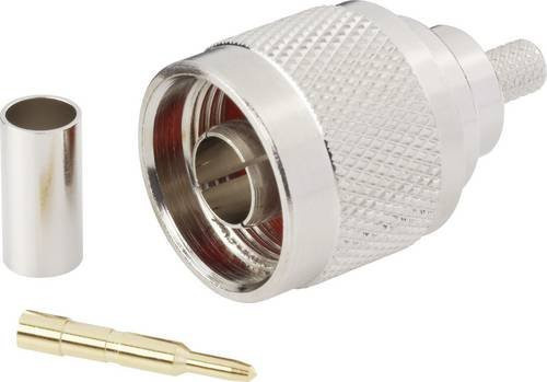 BKL Electronic N-Steckverbinder Stecker gerade silber 50 Ohm - Bild 1