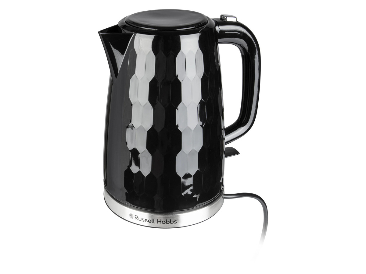 Russell Hobbs Wasserkocher Honeycomb in Schwarz mit herausnehmbarem Kalkfilter, 1,7 l - Bild 2