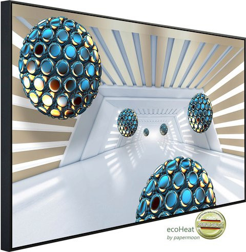 papermoon Infrarotheizung EcoHeat Abstrakt 3D Effekt in Bunt mit App-Steuerung und Überhitzungsschutz - Bild 1