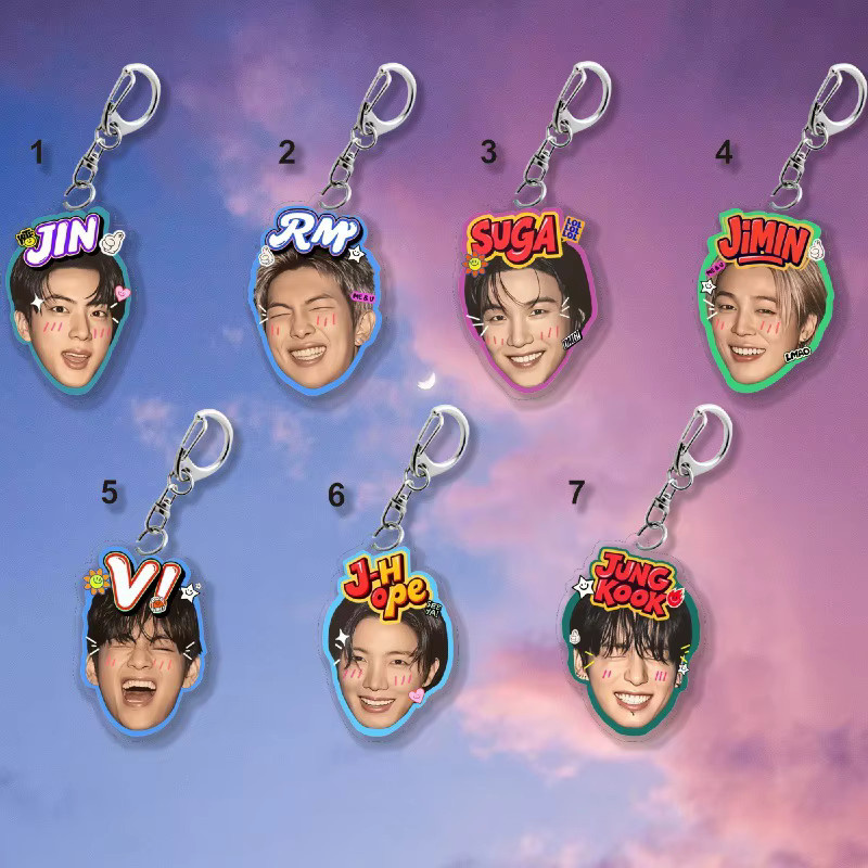 Bandai BTS Bangtan Boys Arirang Jung Kook Charms Jimin V Acryl-Figuren Display Schlüsselanhänger Accessoires - Bild 2