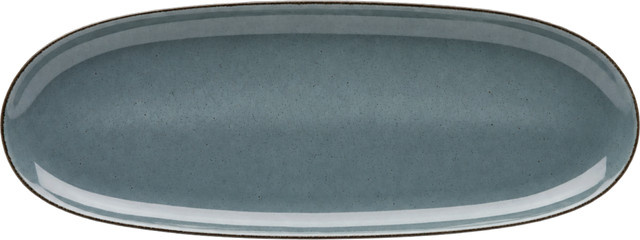 van Well Platte Urban Servierplatte aus Steinzeug, grau, 4er Pack, L x B x H: 34 x 12,5 x 2,1 cm - Bild 1