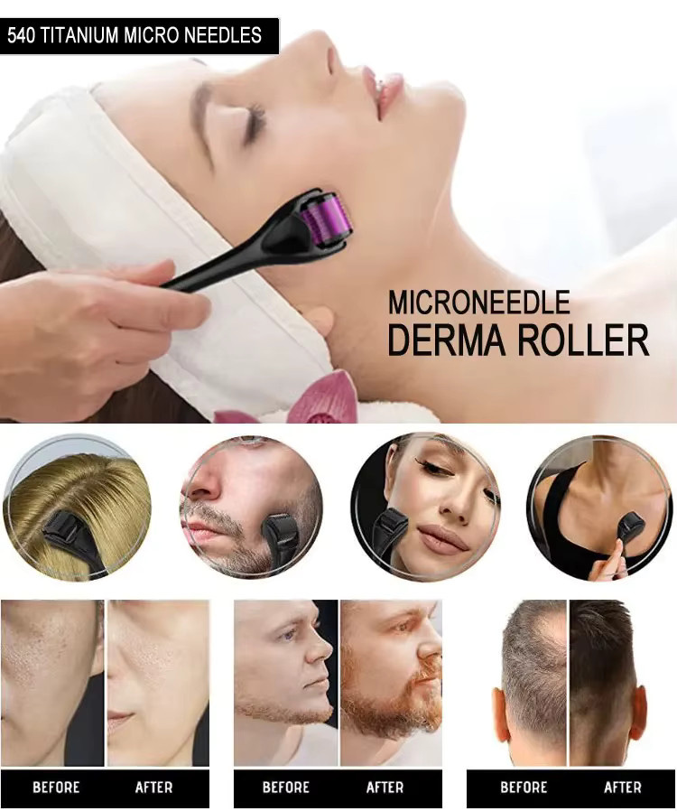 dr.tattoo Derma Roller Titanium Mikronadel, 0,25-0,3 mm, Unisex - Bild 2
