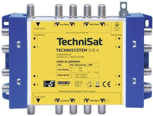 TechniSat Technisystem 5/8 K Multischalter Kaskade in Multicolor - Bild 1