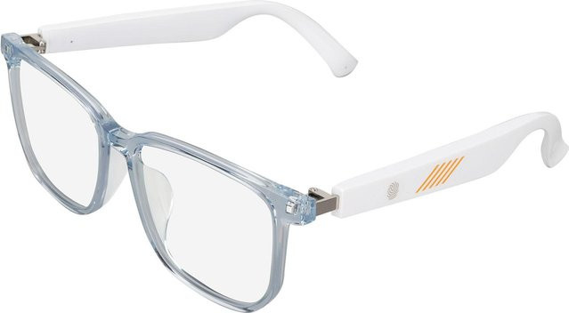 Honor Electronics Kabellose Musikbrille mit Bluetooth und Touch Control, IP65 Wasserdicht, Weiße Sonnenbrille mit halb offenem Ohr und rechteckigem Kunststoffgestell - Bild 1