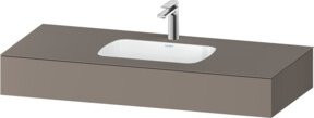 Duravit Qatego Einbauwaschtisch-Möbel-Set mit einem Ausschnitt und Überlauf, Breite: 120 cm, Tiefe: 55 cm, Höhe: 17 cm - Bild 1