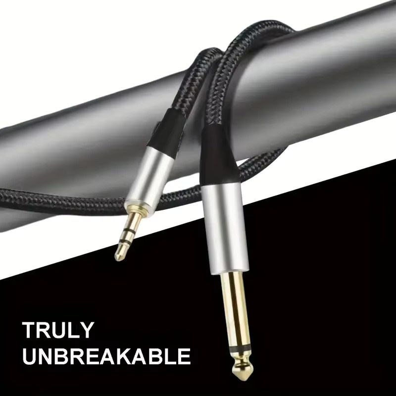 Premium Instrumentenkabel mit 6,35 mm Monostecker in Silber - Bild 3