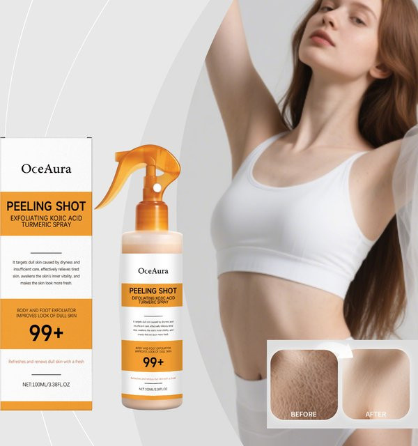 OceAura Körperpeeling-Spray mit Hyaluronsäure, Niacinamid, 100 ml - Bild 1