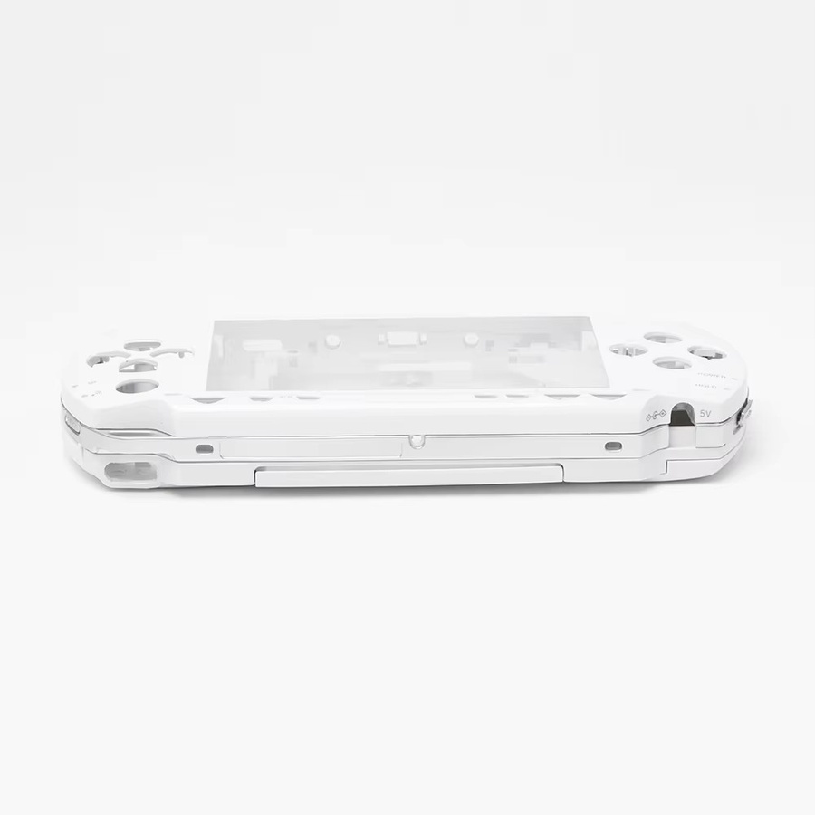 Professionelles Komplettgehäuse mit Tastenabdeckung für Sony PSP1000 in Transparent im Retro-Design - Bild 4