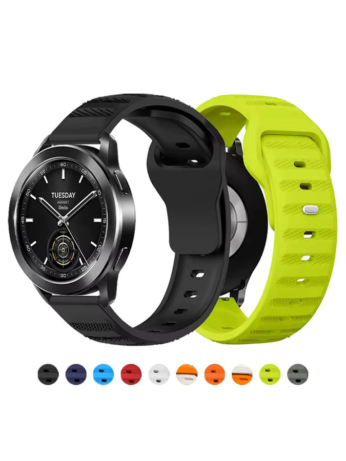 Xiaomi Uhrenarmband Silikon, 22 mm, Schwarz, Unisex - Bild 5