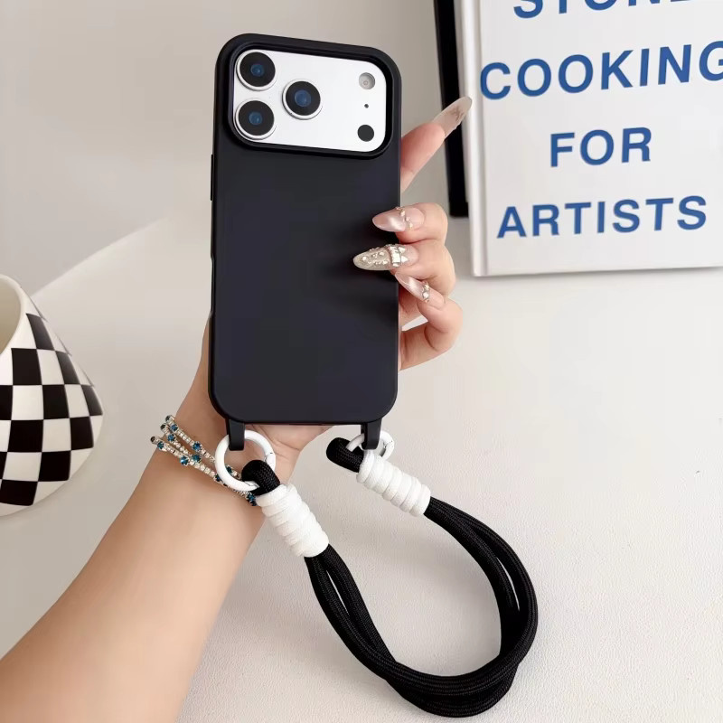EHUIDE Stoßfeste Silikon Handyhülle mit Handschlaufenband für iPhone 11 bis iPhone 17 Pro Max Plus - Bild 2